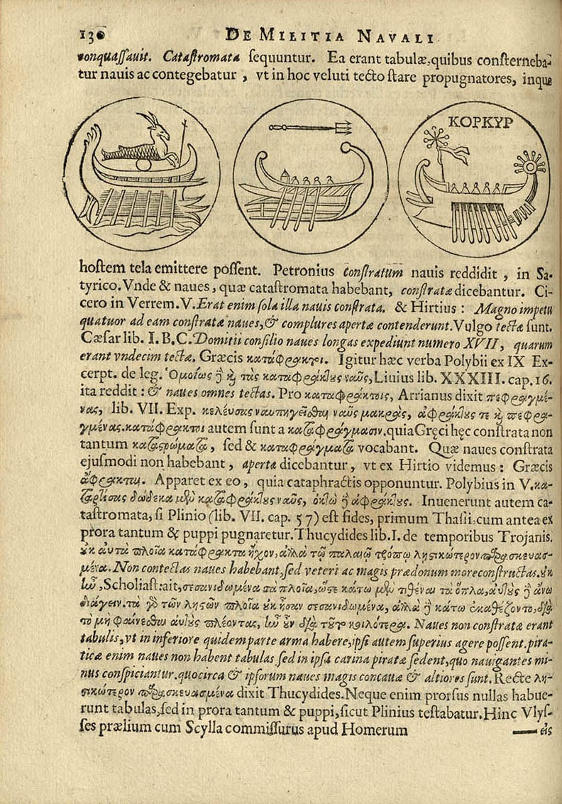 Argentoratensis de Militia Nauali Veterum libri quatuor ad Historiam Graecam Latinamque utiles