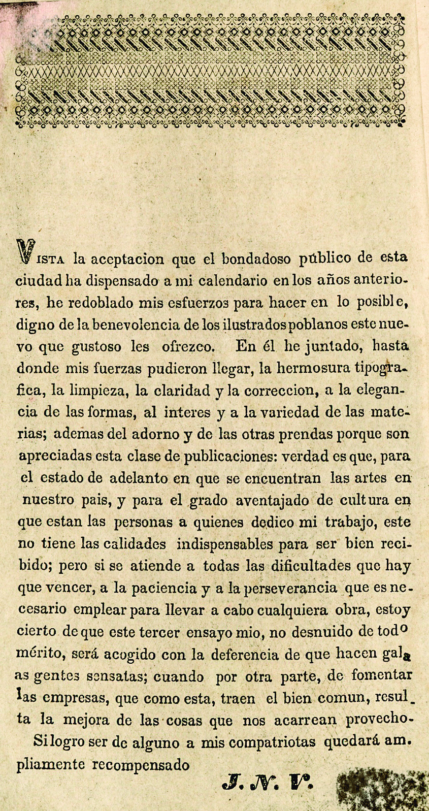Tercer calendario portatil, de Juan N. del Valle, arreglado al meridiano de Puebla para el año bisiesto de 1844.