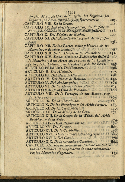 Elementos de Historia natural y de química / por M. de Fourcroy, de la Real Academia de las Ciencias de París, Doctor en Medicina de aquella facultad, de la Real Sociedad de Medicina y de la de Agricultura, profesor de química en el Real Jardin Botánico, y en la Real Escuela Veterinaria Censor Real, &c. ; traducidos de la quinta edicion del año de 1792 por D.T.L. y A. ; tomo tercero