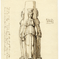 4.6 Estatua de mármol de Hécate trimórfica. Dibujo de Cosway.jpg