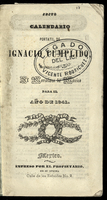 Sesto Calendario portatil, de Ignacio Cumplido, arreglado al meridiano de México para el año de 1841